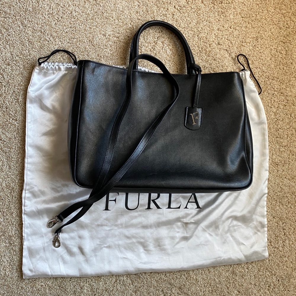 Furla genuine leather satchel